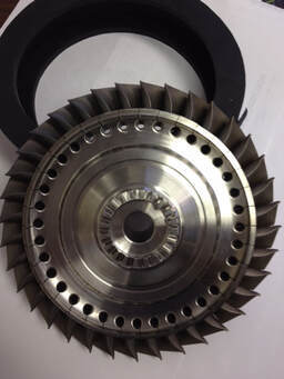 Precision-machined aerospace blisk